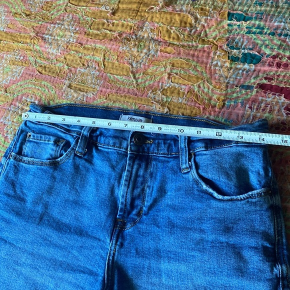 Kensie Classic Blue Jean Shorts Size 6 / 28 - Picture 4 of 6